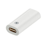 Adaptador de Carregamento para Apple Pencil 1/2, Conversor de Carregamento Estilete, Fêmea 8Pinos para Fêmea 8Pinos, Fêmea 8Pinos para Fêmea Tipo-C/USB-C