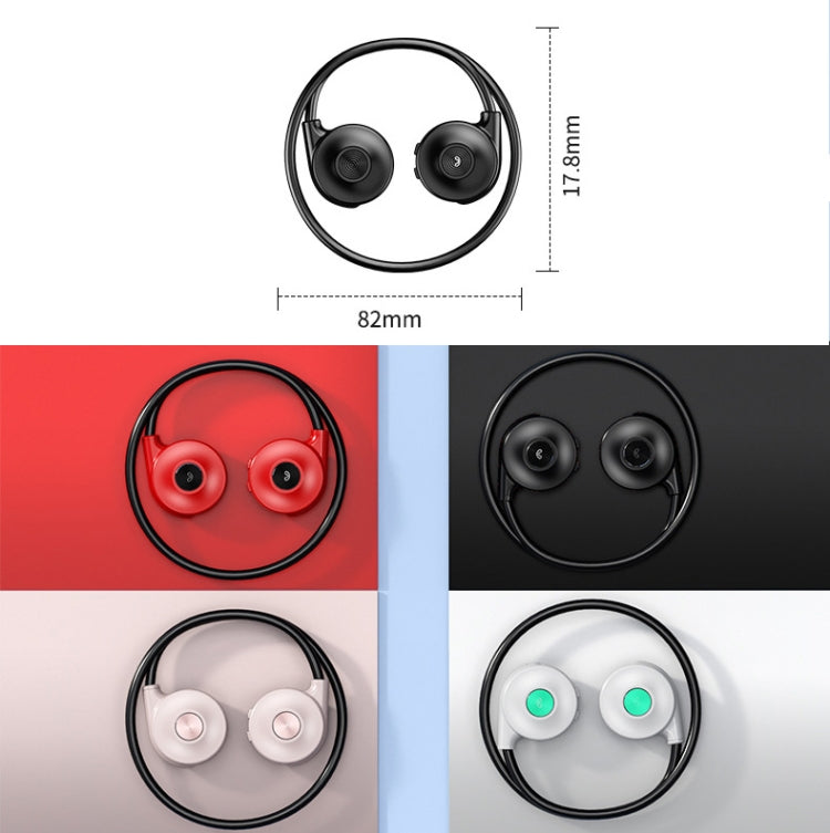 Auriculares Bluetooth com Altifalante Vibratório Estéreo de Condução Óssea M1S, M1S Preto, M1S Rosa, M1S Vermelho, M1S Verde