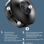 Auriculares Bluetooth com Altifalante Vibratório Estéreo de Condução Óssea M1S, M1S Preto, M1S Rosa, M1S Vermelho, M1S Verde