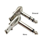 10pcs Plugue de Guitarra de Ângulo Direito 6,35mm Conector de Áudio Microfone Amplificador, Mono, Binaural