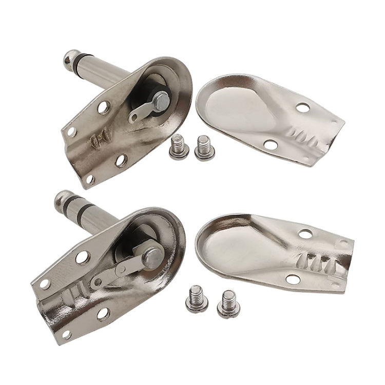 10pcs Plugue de Guitarra de Ângulo Direito 6,35mm Conector de Áudio Microfone Amplificador, Mono, Binaural