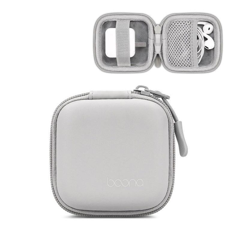 Baona Bolsa de Armazenamento em Pele para Cabo de Auscultadores Digital e Disco U, Quadrado Pequeno Cinza, Quadrado Pequeno Preto, Retangular Cinza, Retangular Preto, Quadrado Grande Cinza, Quadrado Grande Preto