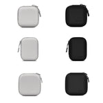 Baona Bolsa de Armazenamento em Pele para Cabo de Auscultadores Digital e Disco U, Quadrado Pequeno Cinza, Quadrado Pequeno Preto, Retangular Cinza, Retangular Preto, Quadrado Grande Cinza, Quadrado Grande Preto