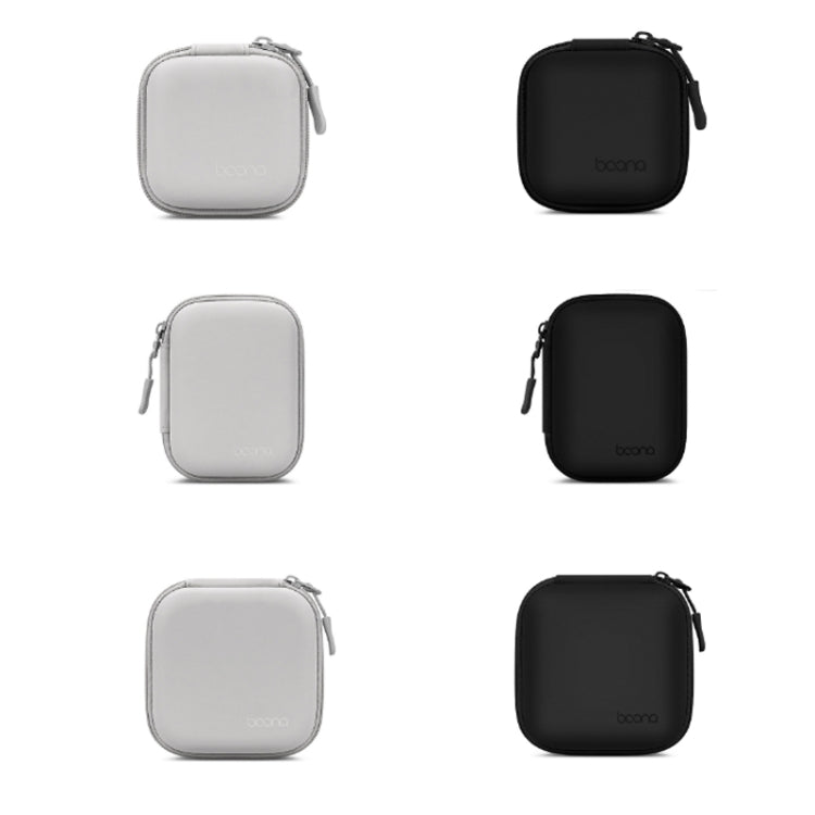 Baona Bolsa de Armazenamento em Pele para Cabo de Auscultadores Digital e Disco U, Quadrado Pequeno Cinza, Quadrado Pequeno Preto, Retangular Cinza, Retangular Preto, Quadrado Grande Cinza, Quadrado Grande Preto