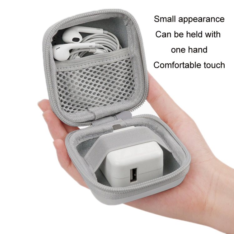 Baona Bolsa de Armazenamento em Pele para Cabo de Auscultadores Digital e Disco U, Quadrado Pequeno Cinza, Quadrado Pequeno Preto, Retangular Cinza, Retangular Preto, Quadrado Grande Cinza, Quadrado Grande Preto