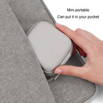 Baona Bolsa de Armazenamento em Pele para Cabo de Auscultadores Digital e Disco U, Quadrado Pequeno Cinza, Quadrado Pequeno Preto, Retangular Cinza, Retangular Preto, Quadrado Grande Cinza, Quadrado Grande Preto