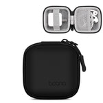 Baona Bolsa de Armazenamento em Pele para Cabo de Auscultadores Digital e Disco U, Quadrado Pequeno Cinza, Quadrado Pequeno Preto, Retangular Cinza, Retangular Preto, Quadrado Grande Cinza, Quadrado Grande Preto