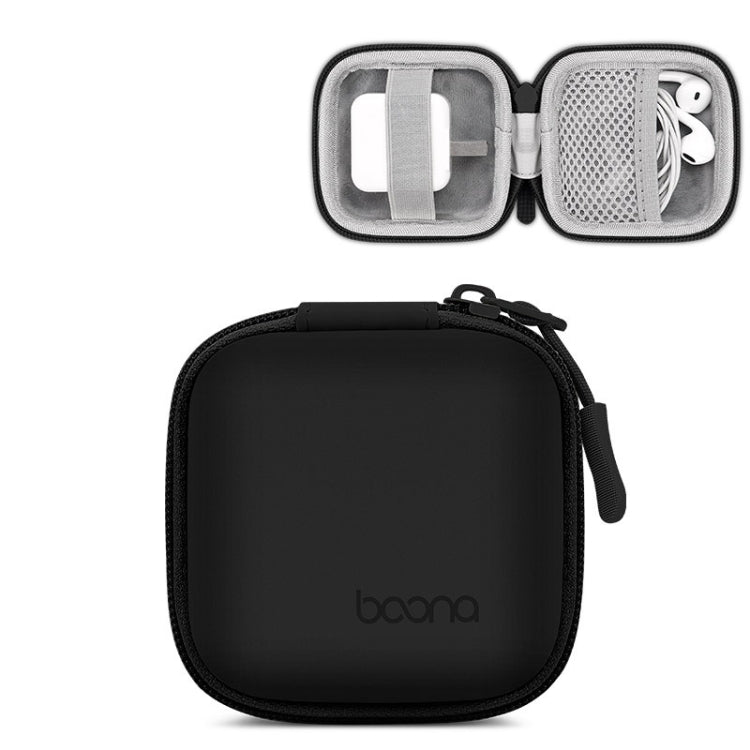 Baona Bolsa de Armazenamento em Pele para Cabo de Auscultadores Digital e Disco U, Quadrado Pequeno Cinza, Quadrado Pequeno Preto, Retangular Cinza, Retangular Preto, Quadrado Grande Cinza, Quadrado Grande Preto