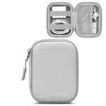 Baona Bolsa de Armazenamento em Pele para Cabo de Auscultadores Digital e Disco U, Quadrado Pequeno Cinza, Quadrado Pequeno Preto, Retangular Cinza, Retangular Preto, Quadrado Grande Cinza, Quadrado Grande Preto