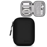 Baona Bolsa de Armazenamento em Pele para Cabo de Auscultadores Digital e Disco U, Quadrado Pequeno Cinza, Quadrado Pequeno Preto, Retangular Cinza, Retangular Preto, Quadrado Grande Cinza, Quadrado Grande Preto