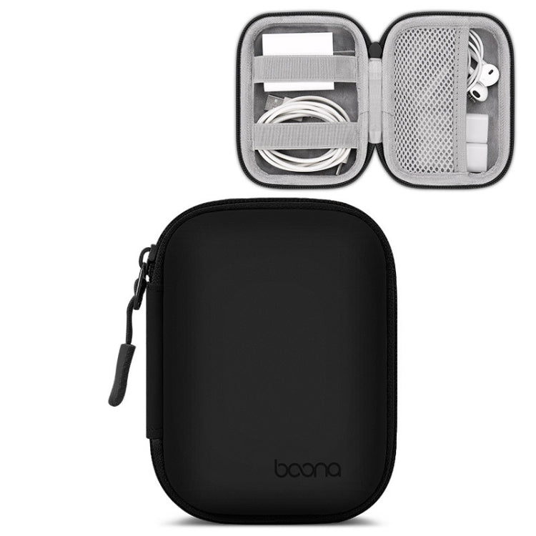 Baona Bolsa de Armazenamento em Pele para Cabo de Auscultadores Digital e Disco U, Quadrado Pequeno Cinza, Quadrado Pequeno Preto, Retangular Cinza, Retangular Preto, Quadrado Grande Cinza, Quadrado Grande Preto