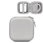 Baona Bolsa de Armazenamento em Pele para Cabo de Auscultadores Digital e Disco U, Quadrado Pequeno Cinza, Quadrado Pequeno Preto, Retangular Cinza, Retangular Preto, Quadrado Grande Cinza, Quadrado Grande Preto