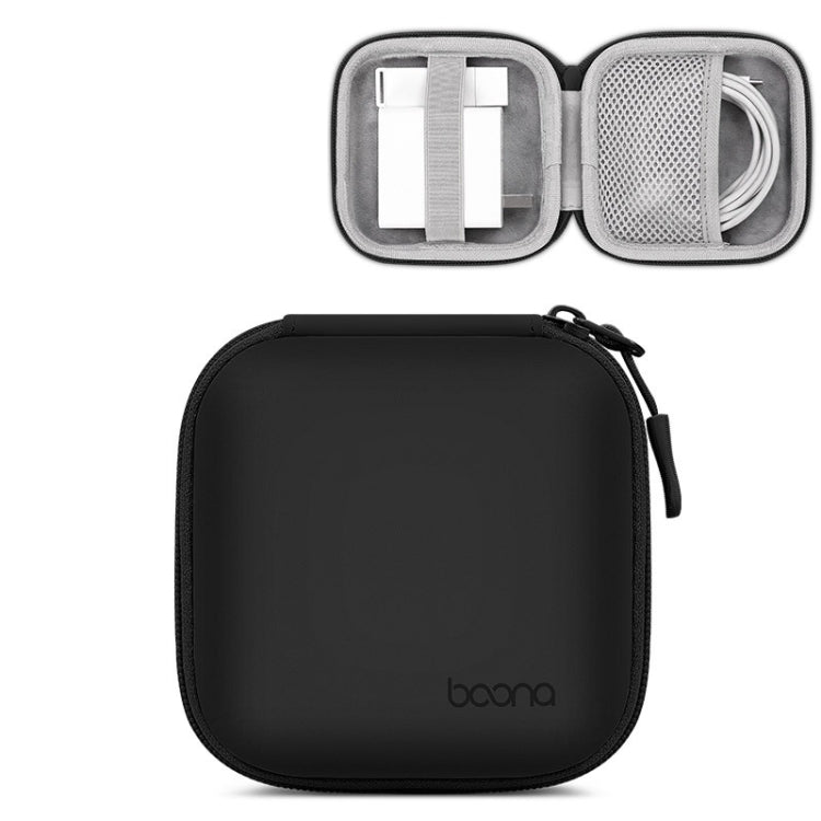 Baona Bolsa de Armazenamento em Pele para Cabo de Auscultadores Digital e Disco U, Quadrado Pequeno Cinza, Quadrado Pequeno Preto, Retangular Cinza, Retangular Preto, Quadrado Grande Cinza, Quadrado Grande Preto