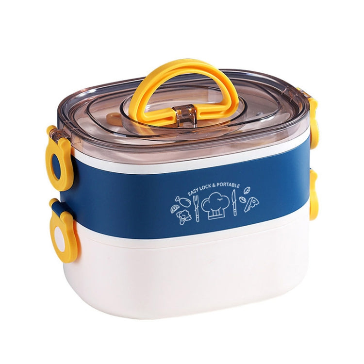 Marmita Oval Portátil de Grande Capacidade com Divisórias para Escritório, Isolada, 600ml (Aço Azul), 600ml (Aço Amarelo), 600ml (Aço Roxo), 1,2L (Aço Amarelo), 1,2L (Aço Roxo), 600ml (Plástico Azul), 600ml (Plástico Amarelo)