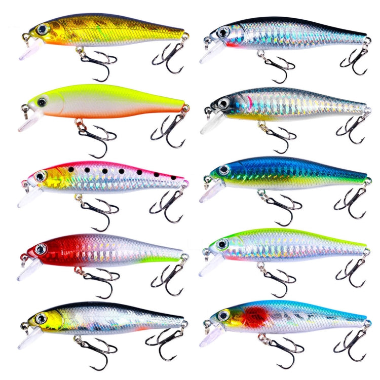 HENGJIA MI160 Isca falsa flutuante Minno de água 8,8cm 9g, 1, 2, 3, 4, 5, 6, 7, 8, 9, 10, 10 cores, caixa com 10 cores