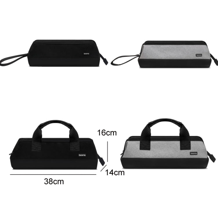 Bolsa Organizadora Baona BN-DS005 para Acessórios de Secador de Cabelo Dyson e Ferro de Ondular, Preto, Cinzento, Pega Preta, Pega Cinzenta