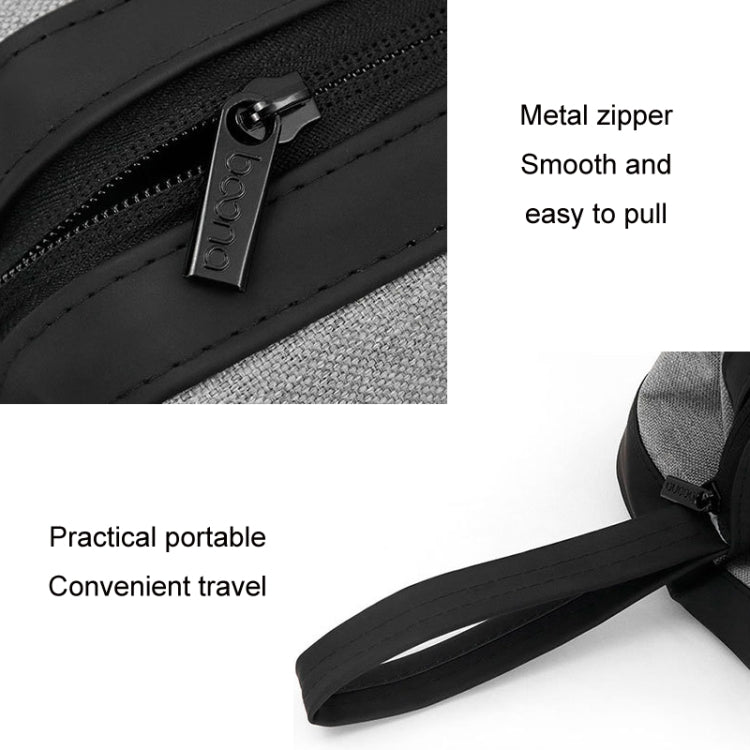 Bolsa Organizadora Baona BN-DS005 para Acessórios de Secador de Cabelo Dyson e Ferro de Ondular, Preto, Cinzento, Pega Preta, Pega Cinzenta