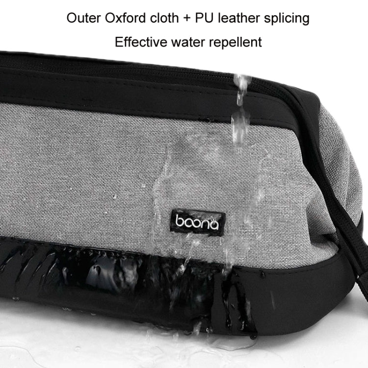 Bolsa Organizadora Baona BN-DS005 para Acessórios de Secador de Cabelo Dyson e Ferro de Ondular, Preto, Cinzento, Pega Preta, Pega Cinzenta