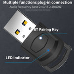 Para PS4 / PS5 / PC HS-PS5101 Adaptador Bluetooth 5.0 Receptor de Áudio Transmissor de Auscultadores Sem Fios, Transmissor de Auscultadores