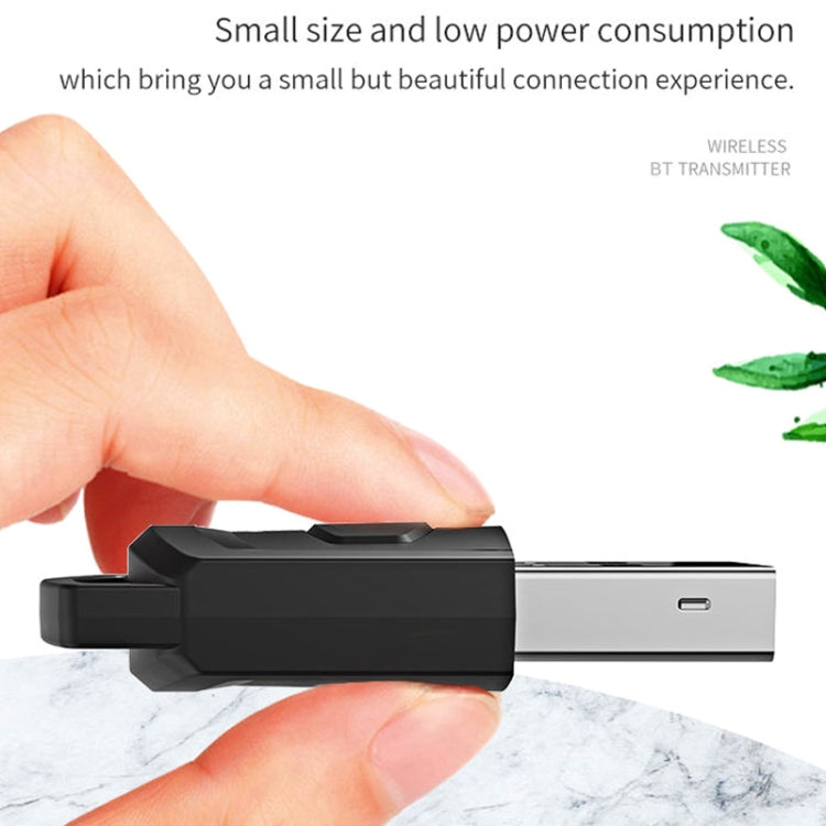 Para PS4 / PS5 / PC HS-PS5101 Adaptador Bluetooth 5.0 Receptor de Áudio Transmissor de Auscultadores Sem Fios, Transmissor de Auscultadores