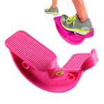 Prancha inclinada de alongamento fitness para treino, relaxamento da panturrilha, pedal de alongamento em pé, vermelho rosa, azul, amarelo, preto, rosa com cinta para os pés, azul com cinta para os pés, roxo com cinta para os pés