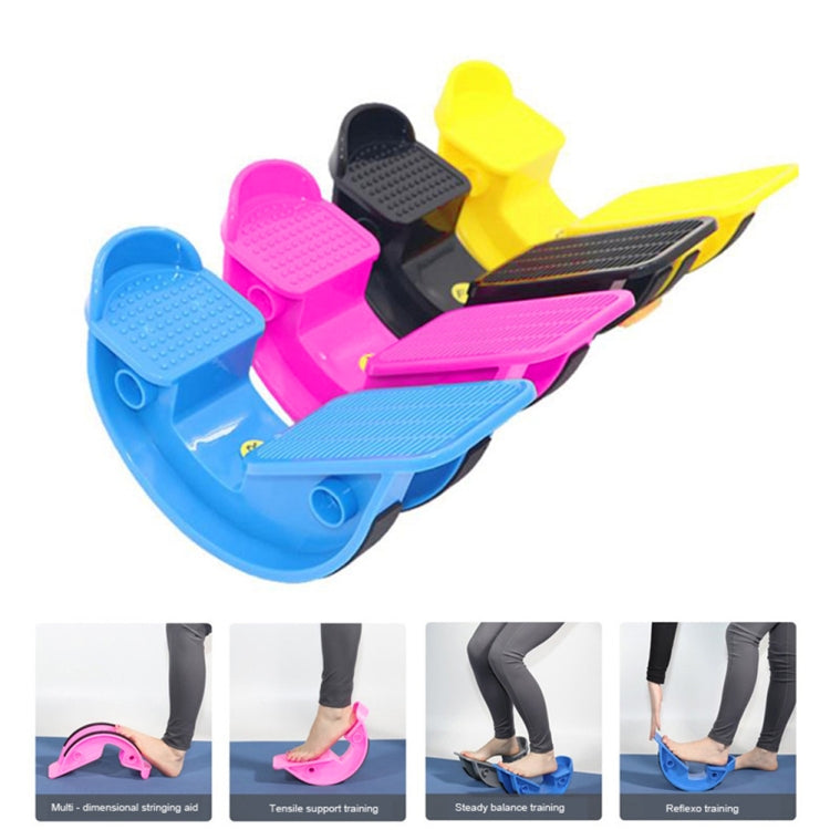 Prancha inclinada de alongamento fitness para treino, relaxamento da panturrilha, pedal de alongamento em pé, vermelho rosa, azul, amarelo, preto, rosa com cinta para os pés, azul com cinta para os pés, roxo com cinta para os pés