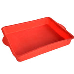 Forma Quadrada de Silicone Antiaderente para Bolo Forma Retangular para Cozer 9 Polegadas, 9 polegadas