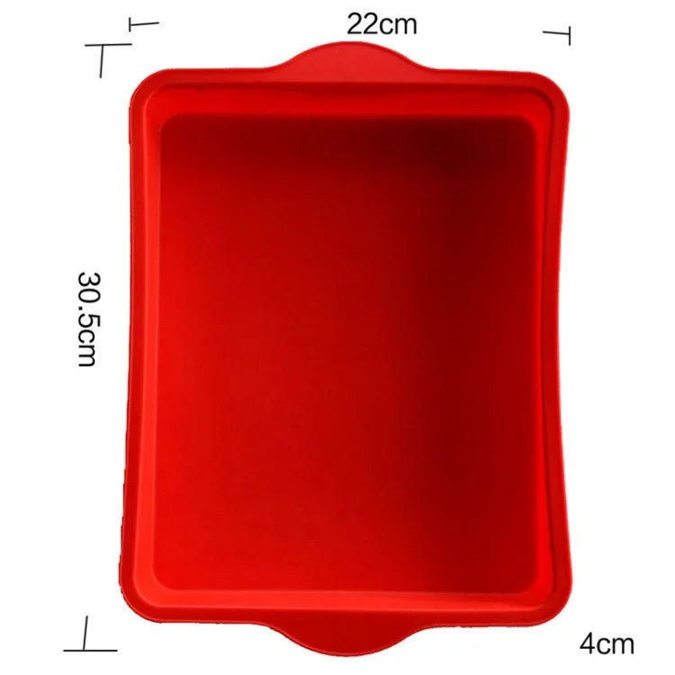 Forma Quadrada de Silicone Antiaderente para Bolo Forma Retangular para Cozer 9 Polegadas, 9 polegadas