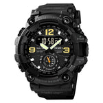 Relógio Masculino SKMEI 1637 Desportivo com Mostrador Grande, Digital, Exterior, Plástico Amortecedor, Preto, Verde Exército, Camuflado Azul, Camuflado Verde Exército, Cinzento Preto