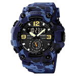 Relógio Masculino SKMEI 1637 Desportivo com Mostrador Grande, Digital, Exterior, Plástico Amortecedor, Preto, Verde Exército, Camuflado Azul, Camuflado Verde Exército, Cinzento Preto