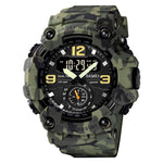 Relógio Masculino SKMEI 1637 Desportivo com Mostrador Grande, Digital, Exterior, Plástico Amortecedor, Preto, Verde Exército, Camuflado Azul, Camuflado Verde Exército, Cinzento Preto