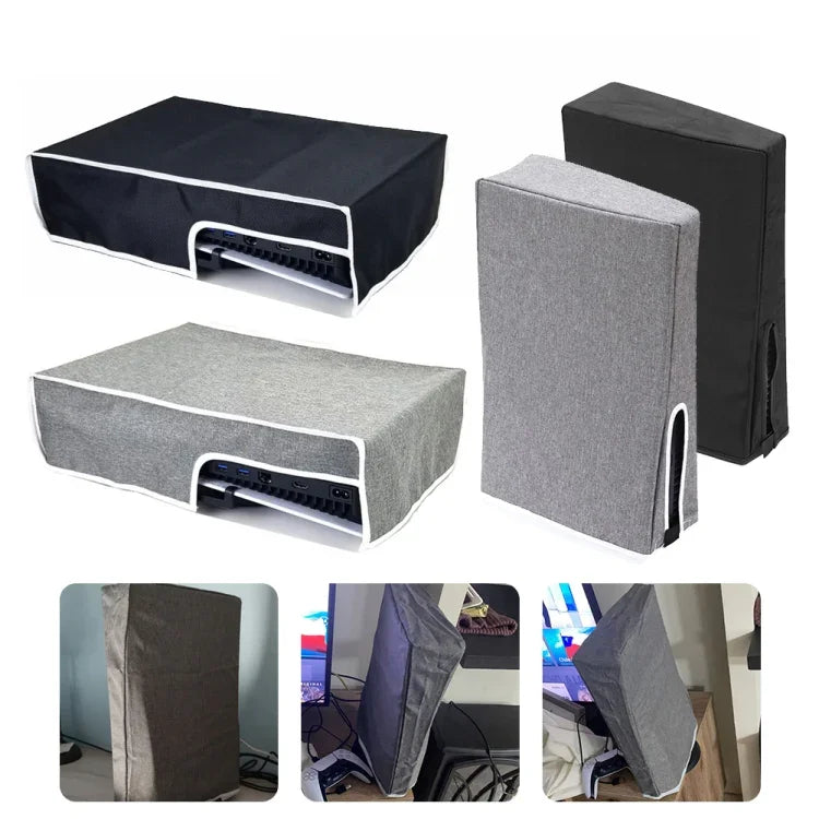 PS5-1 for Snoy PS5 Game Console Waterproof and Dustproof Protective Cover, (Vertical Black), (Vertical Gray), (Horizontal Black), (Horizontal Gray)