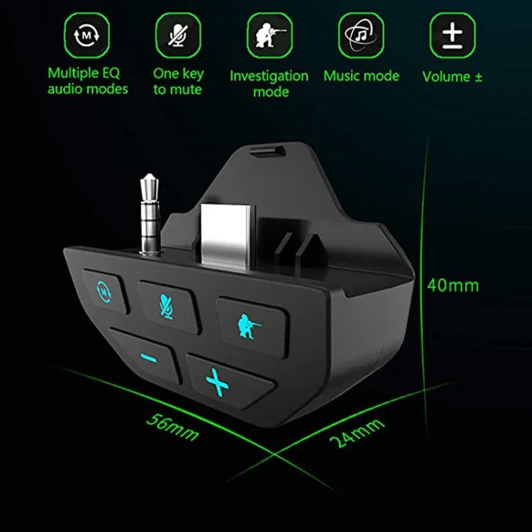 Para Microsoft Xbox One S / X / Elite HS-XO193A Amplificador de Som para Comando Adaptador de Auscultadores 3,5mm, Para Xbox One S / X / Elite