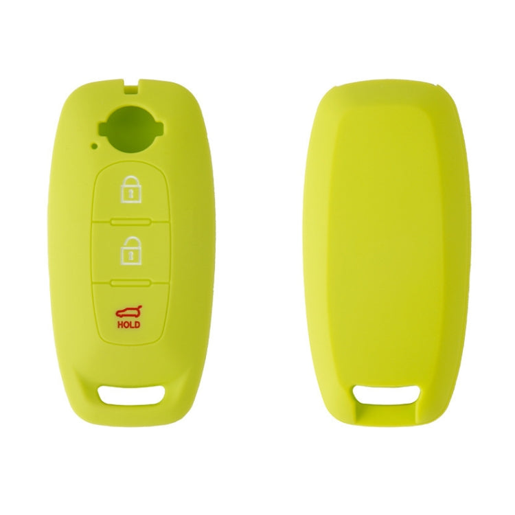 For 2023 Nissan Altima 2pcs Three-Button Key Silicone Protective Case, Black, Red, Rose Red, Pink, Blue, Apple Green, Orange, Sea Blue, Purple, Luminous Blue, Luminous Green, White