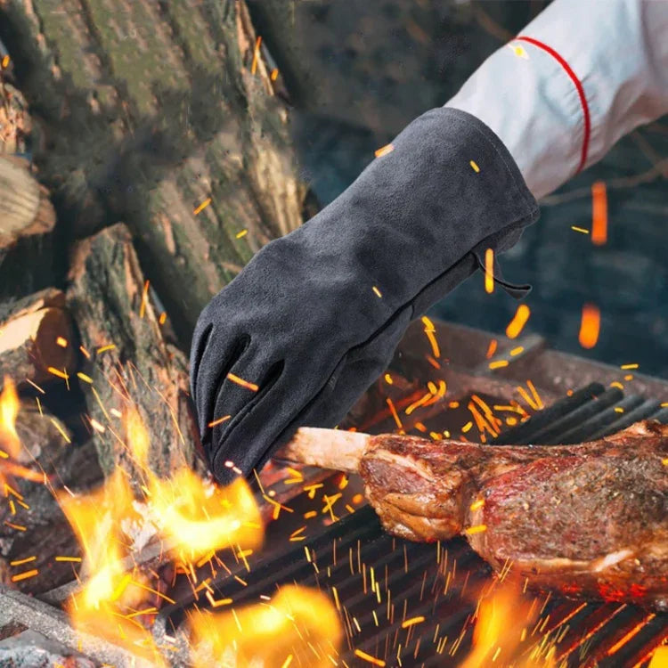 Luvas para Churrasco e Campismo ao Ar Livre, Resistentes a Altas Temperaturas e Isolamento, 2417