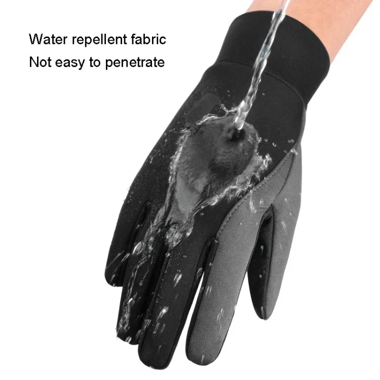 Luvas de Ciclismo Quentes para Desportos ao Ar Livre, Antiderrapantes, Impermeáveis e com Ecrã Tátil, S, M, L, XL