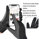 Luvas de Ciclismo Quentes para Desportos ao Ar Livre, Antiderrapantes, Impermeáveis e com Ecrã Tátil, S, M, L, XL