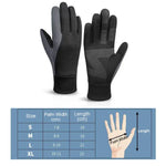 Luvas de Ciclismo Quentes para Desportos ao Ar Livre, Antiderrapantes, Impermeáveis e com Ecrã Tátil, S, M, L, XL