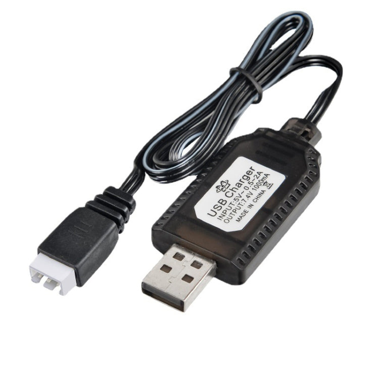 Carregador de Bateria de Lítio 7,4V para Brinquedos, Acessórios para Aeronaves, Cabo de Dados USB