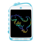 Quadro de Escrita LCD 10 polegadas Dinossauro de Desenho Animado Quadro de Pintura Infantil Colorido, 10 polegadas (Azul Claro)