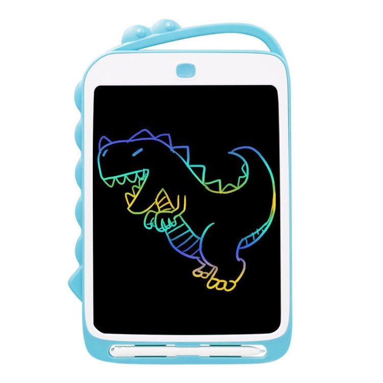Quadro de Escrita LCD 10 polegadas Dinossauro de Desenho Animado Quadro de Pintura Infantil Colorido, 10 polegadas (Azul Claro)