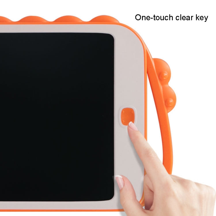 Quadro de Escrita LCD 10 polegadas Dinossauro de Desenho Animado Quadro de Pintura Infantil Colorido, 10 polegadas (Azul Claro)