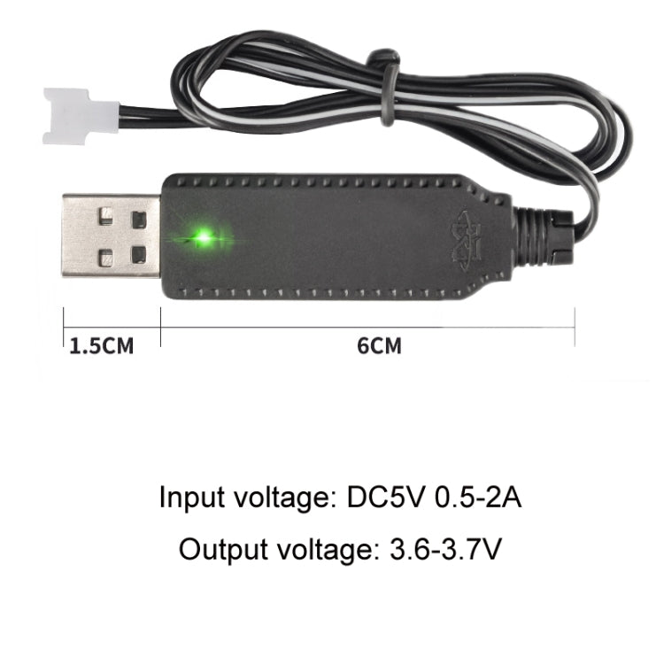 Cabo de Carregamento para Aeronave Quatro Eixos com Chip Inteligente USB 3,7V x 2