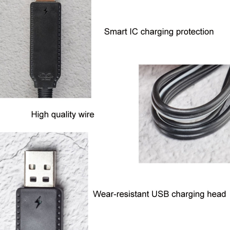 Cabo de Carregamento para Aeronave Quatro Eixos com Chip Inteligente USB 3,7V x 2