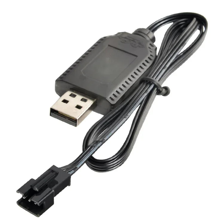Cabo de Carregamento USB com Chip Inteligente de Proteção para Bateria de Lítio 7,4V