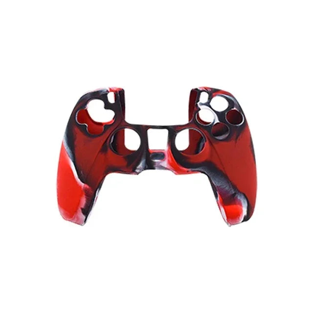 Capa Protetora de Silicone para Comando PS5, Branco, Preto, Camuflado Azul, Camuflado Vermelho, Camuflado Verde