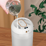 Humidificador de 3000ml com Dupla Bocal, Temporizador, Ecrã Digital e Luz Ambiente Colorida