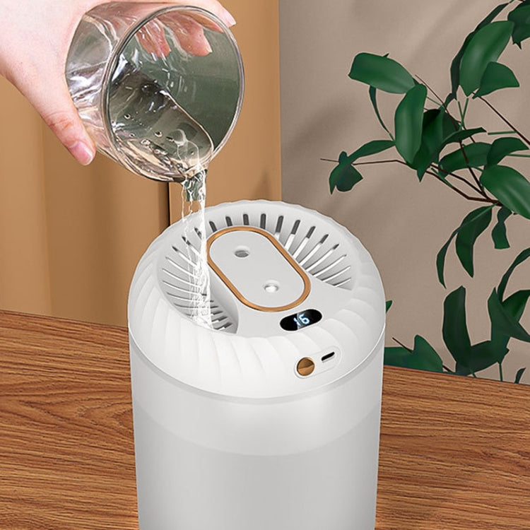 Humidificador de 3000ml com Dupla Bocal, Temporizador, Ecrã Digital e Luz Ambiente Colorida