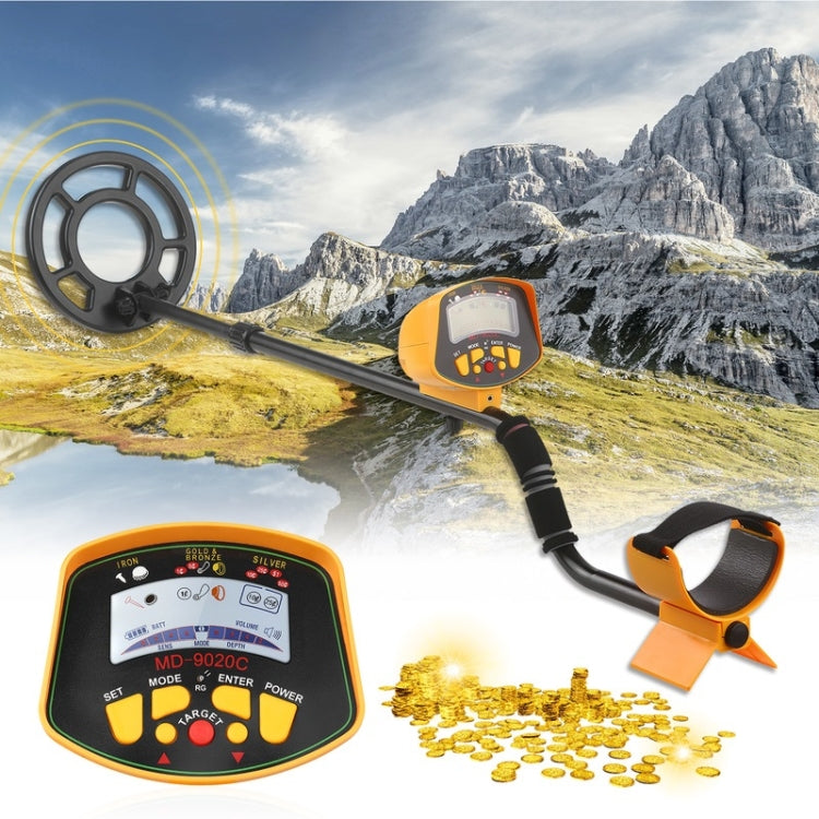 Detector de Metais com Ecrã LCD de Alta Sensibilidade MD9020C, MD9020C