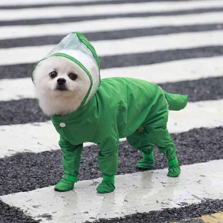 Capa de Chuva Impermeável para Animais com Quatro Patas, S, M, L, XL